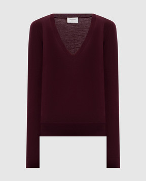Saint Laurent Burgundy wool pullover 839793Y76HF