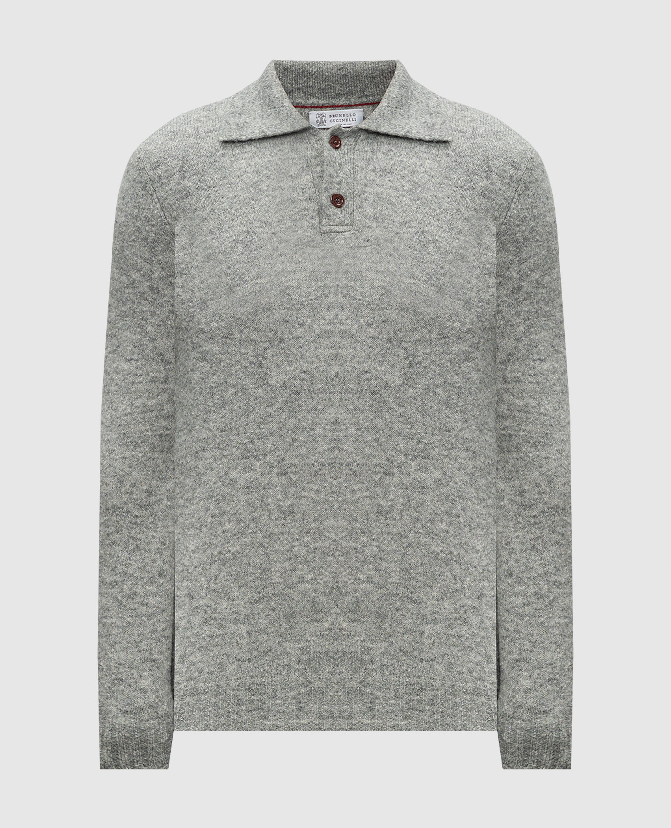 

Gray melange sweater with wool Brunello Cucinelli, Blue