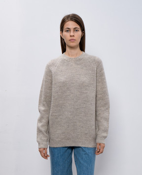 John Smedley Gray wool couper sweater COUPER