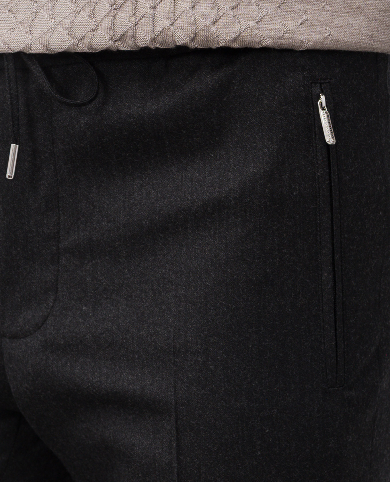 

Gray wool and cashmere pants Bertolo Cashmere, Grey