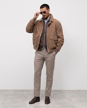 Brunello Cucinelli Gray pants with wool ME262I1770