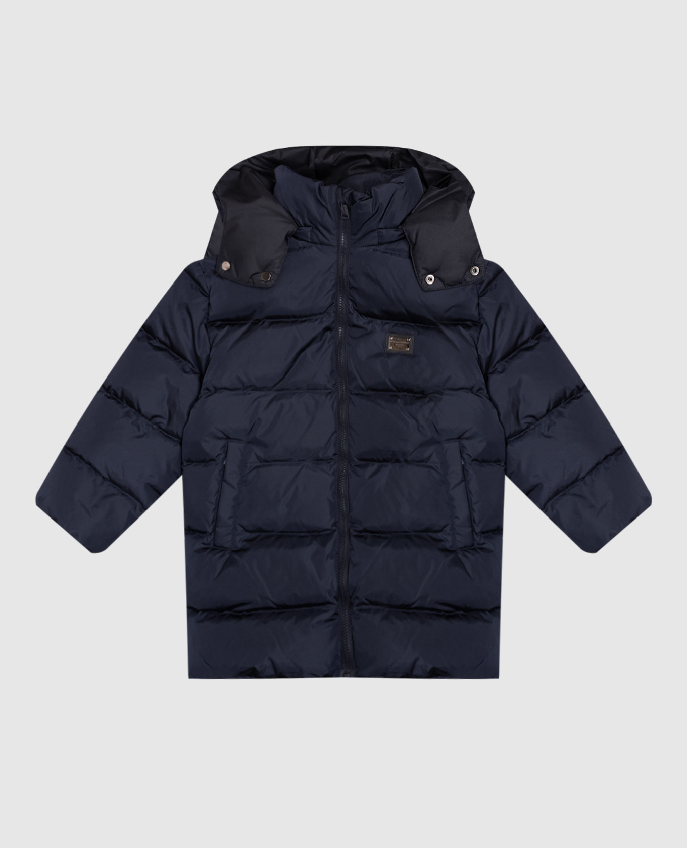 

Children's blue stoban down jacket with a logo Dolce&Gabbana