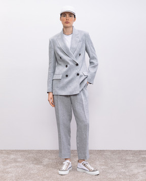 Brunello Cucinelli White T-shirt with lapels M0T18BD200