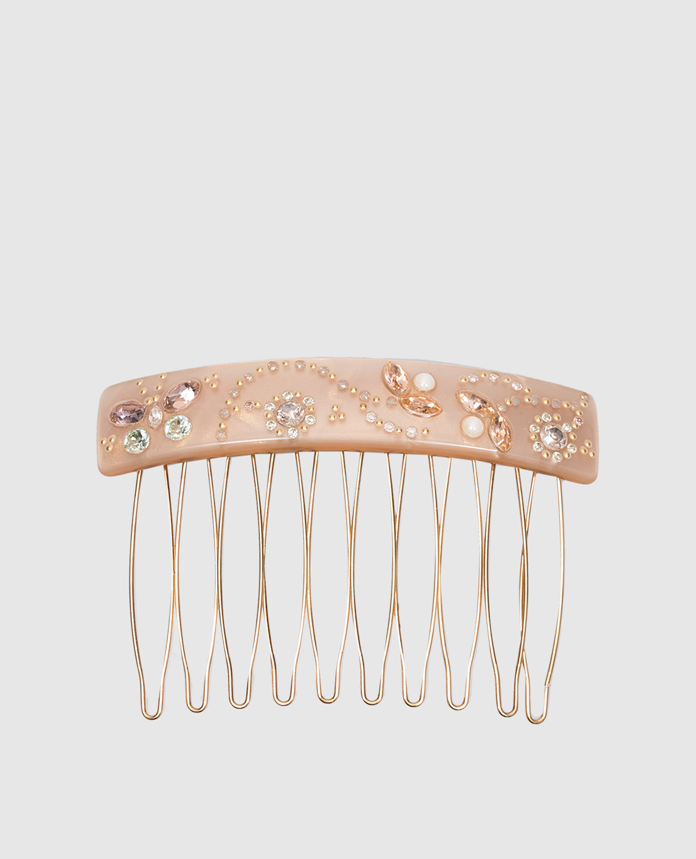 

Beige hair comb with holographic effect Davidian