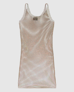 Santa Brands Beige SYDNEY mini dress with crystals SYDNEYMINIDRESS