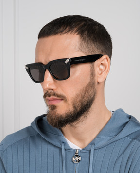 Alexander McQueen Black sunglasses with logo 781942J0749