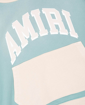 AMIRI Children's green hoodie with logo print AKJYHD1003