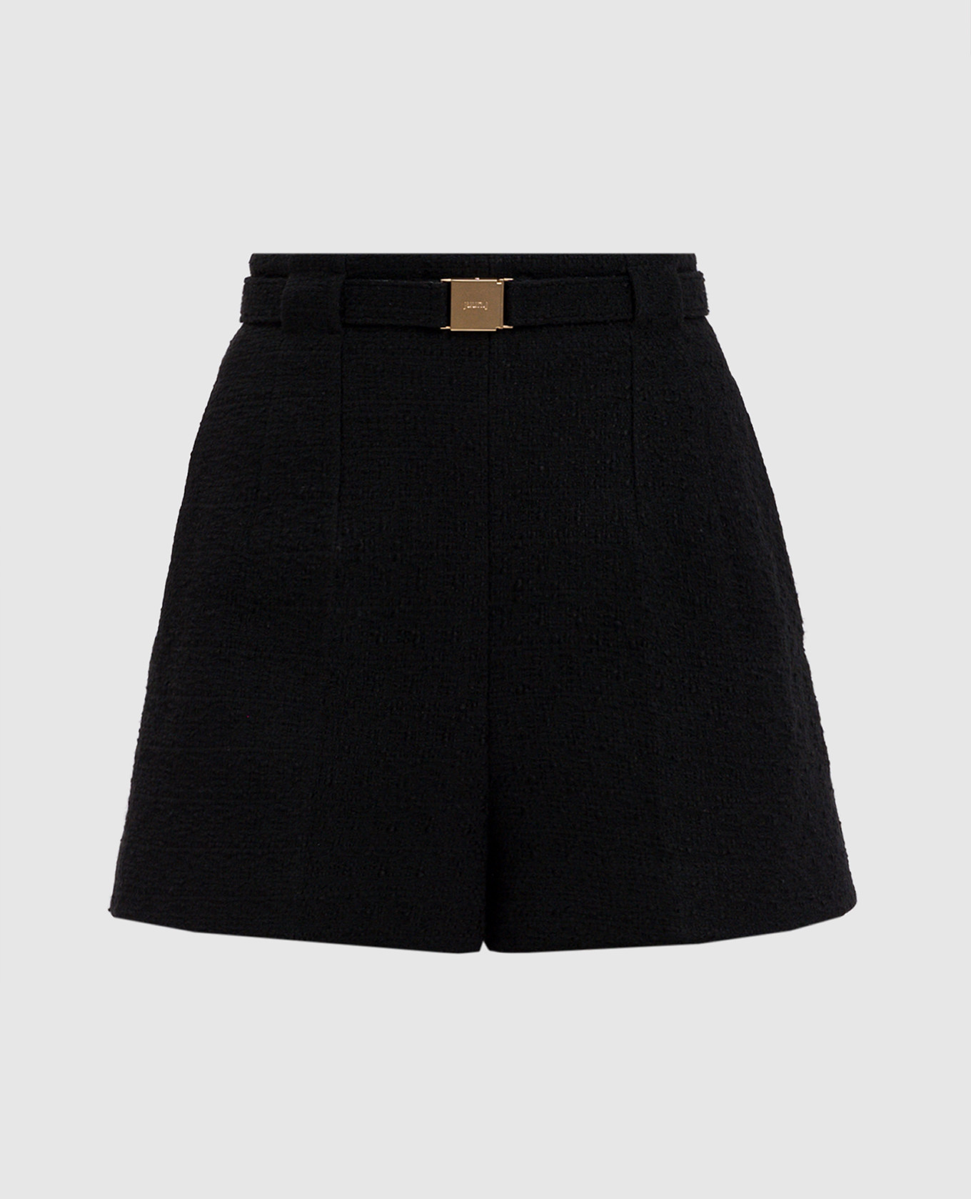

Black tweed shorts with wool Juun.j