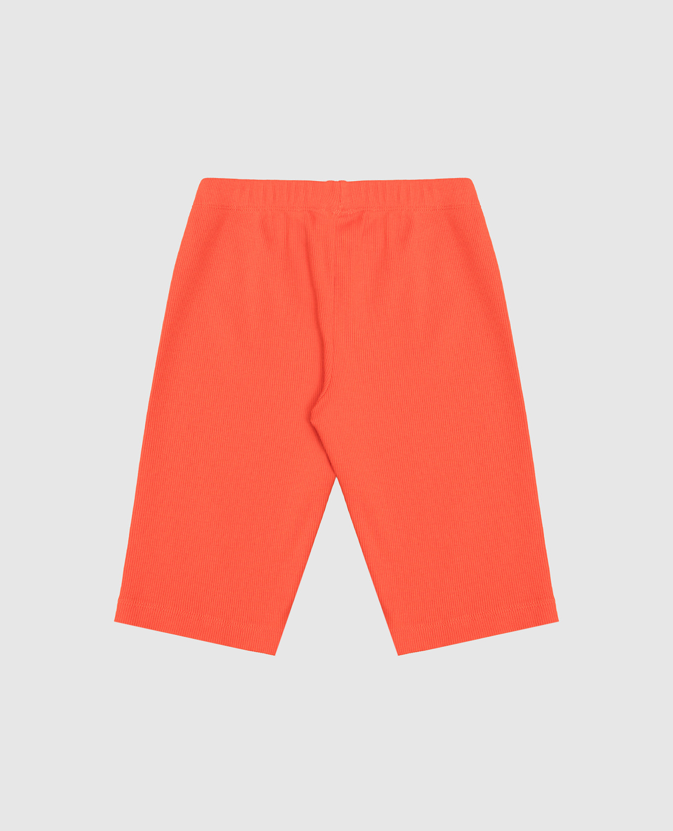

Children's orange ribbed shorts with logo print Off-White