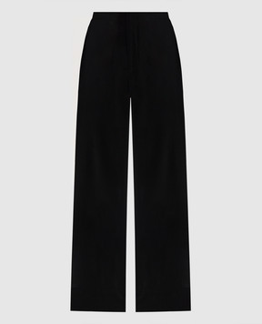 AERON VAPOR black satin pants with slits VAPOR