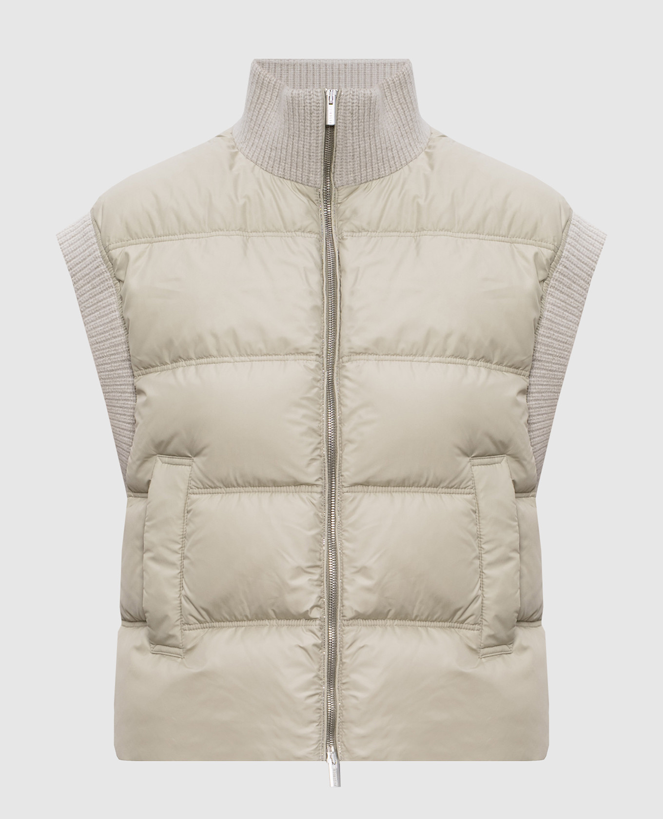 

Green combination vest with lurex Peserico