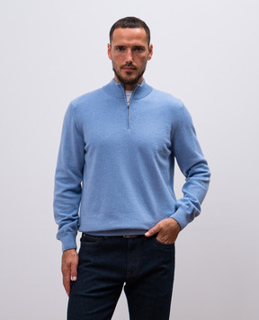 Cashmere&Whiskey Blue cashmere jumper MU8661312341R