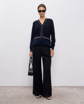 3.1 Phillip Lim Blue layered wool cardigan P25170465FWM