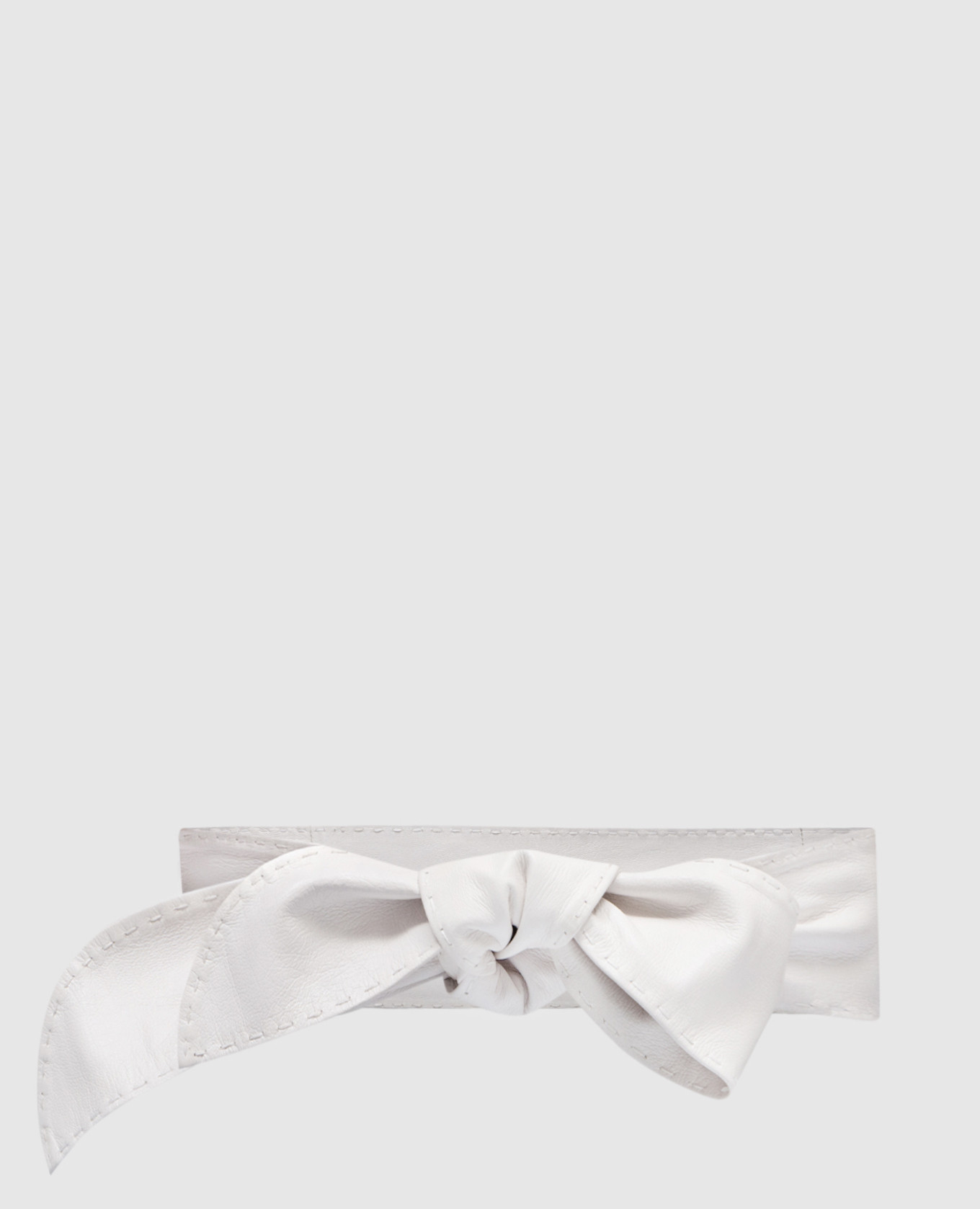 White leather belt giuliana teso