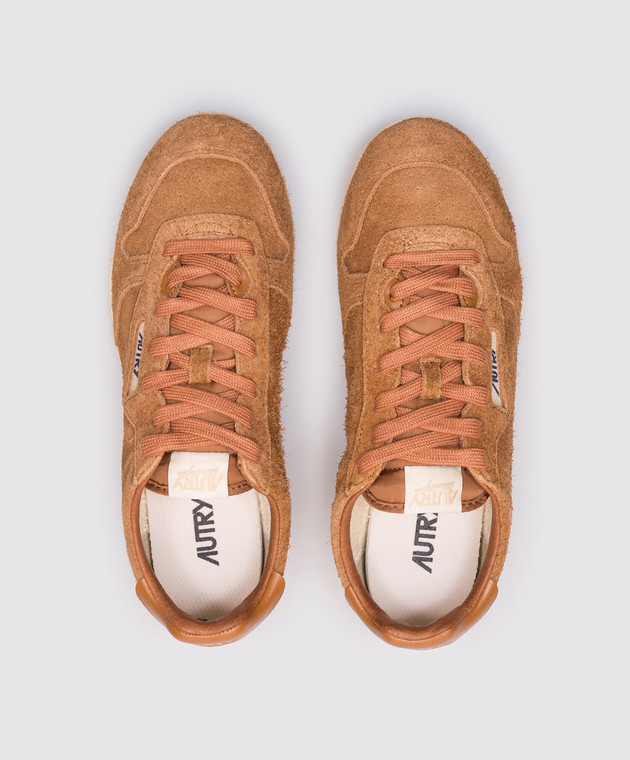 AUTRY - Brown suede sneakers WINDSPIN WSLWPB04 - shop with European ...