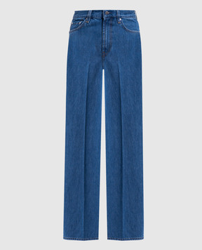 Toteme Blue jeans with logo patch 242WRB2426FB0045