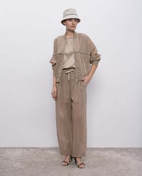 Brunello Cucinelli Beige Track Pants MH911VE799