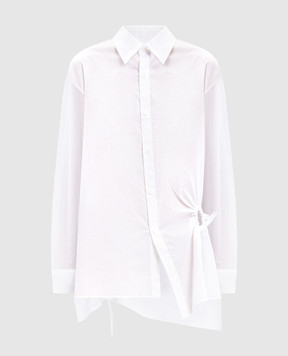 Y`S Yamamoto White shirt with drapery YMB07030