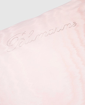Blumarine Delphine pink decorative pillow with Swarovski crystals H0000000116