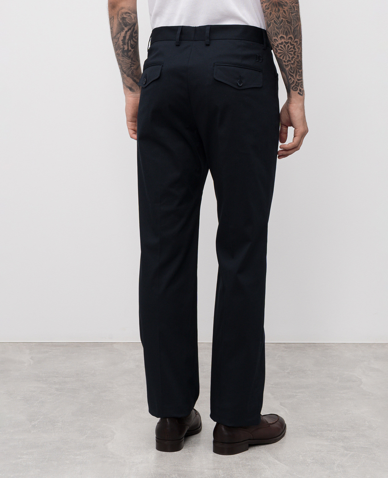 

Blue pants with DG logo monogram Dolce&Gabbana