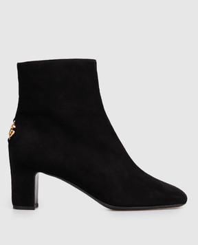 Dolce&Gabbana Black suede ankle boots with logo CT1092A1275
