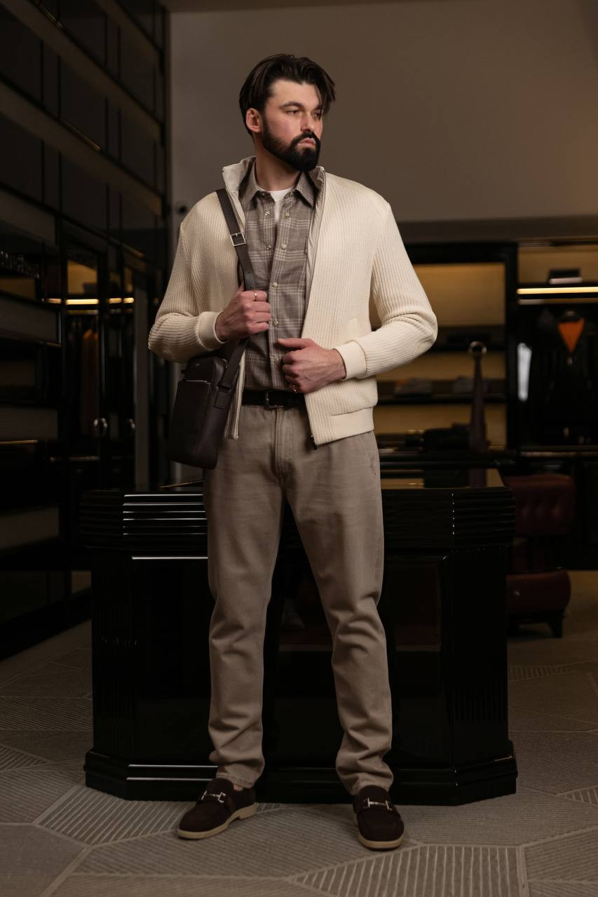 

Beige reversible jacket Canali