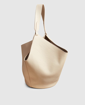 Khaite Beige leather Lotus bag HAITEBAG