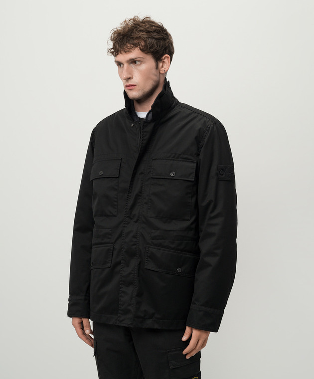 Stone Island - Black jacket with removable down lining