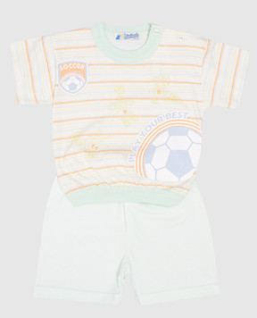 RiminiVeste Children's green pajamas with a print 6753