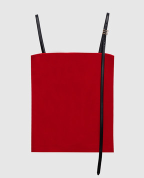Max Mara Sportmax Red top with branded crystal AGI1234