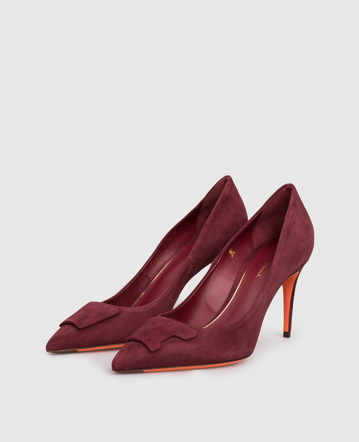 

Burgundy suede shoes Santoni