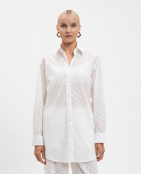 Off-White White shirt with Off logo pattern 2DB56DT25FAB002