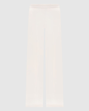Twinset White pants with logo 252TP2160