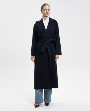 Dondup Blue wool and cashmere coat DJ739WF0187DXXX