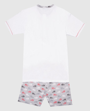 RiminiVeste Children's white Gary pajamas with My style print R45022