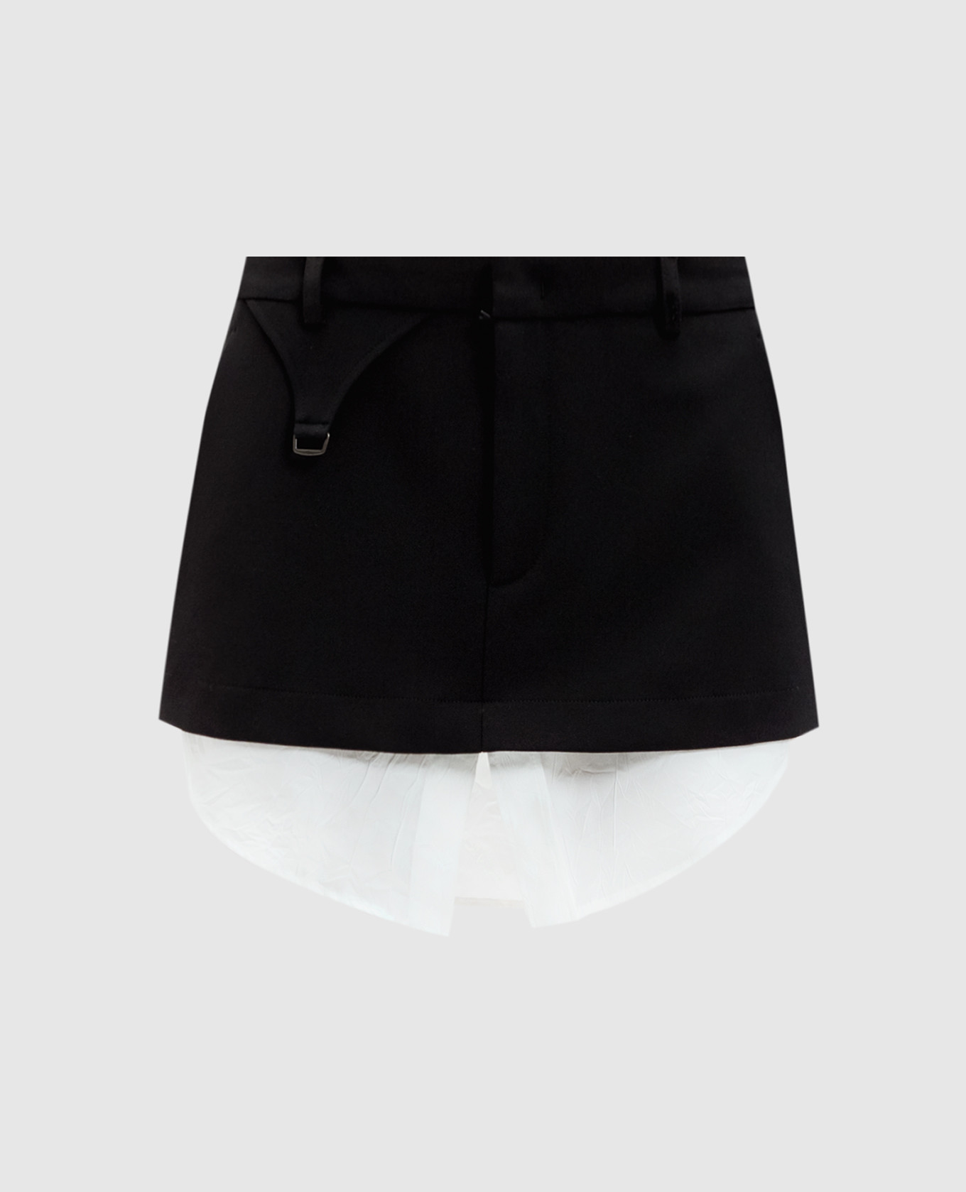 

Black mini skirt with wool SSHEENA