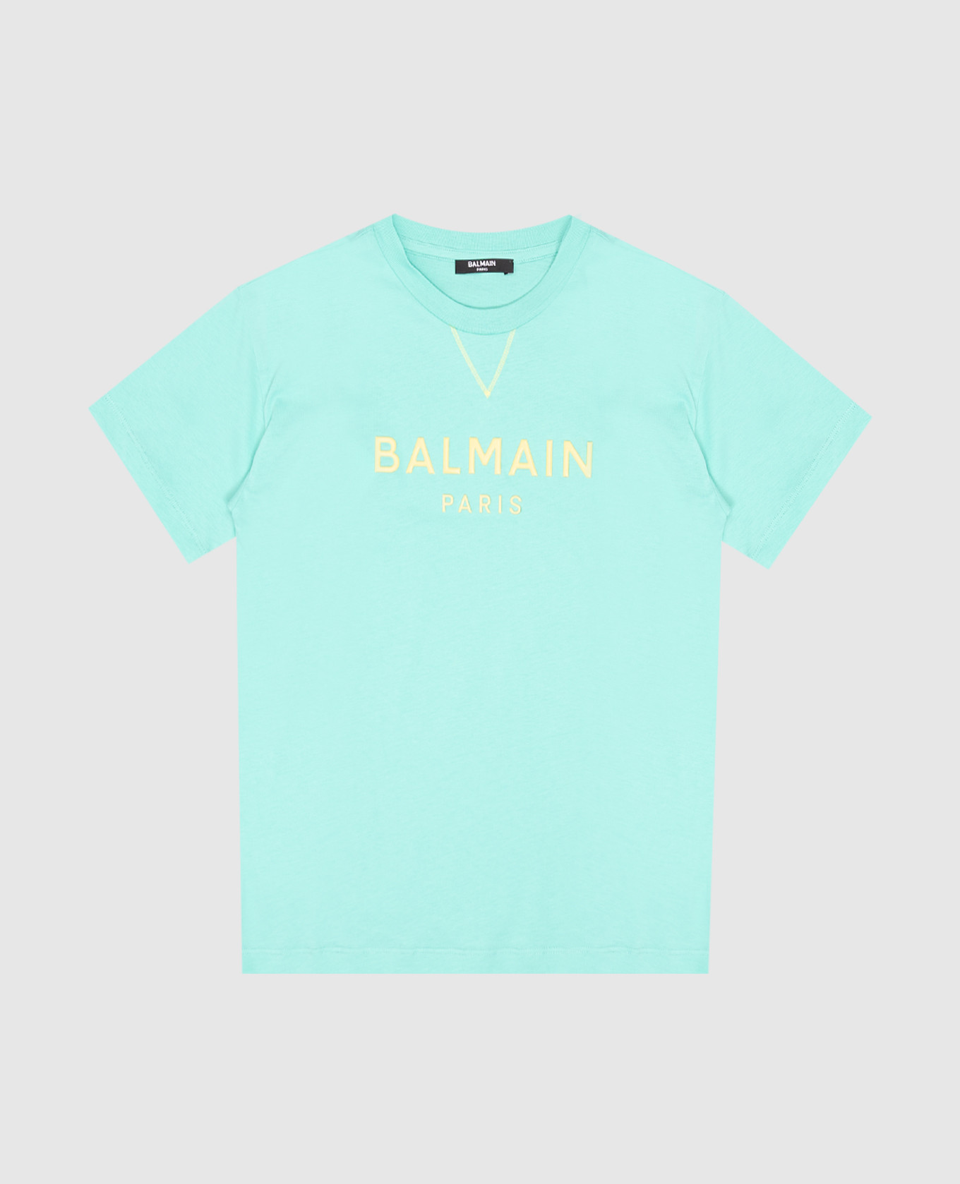 

Children's green T-shirt with logo Balmain