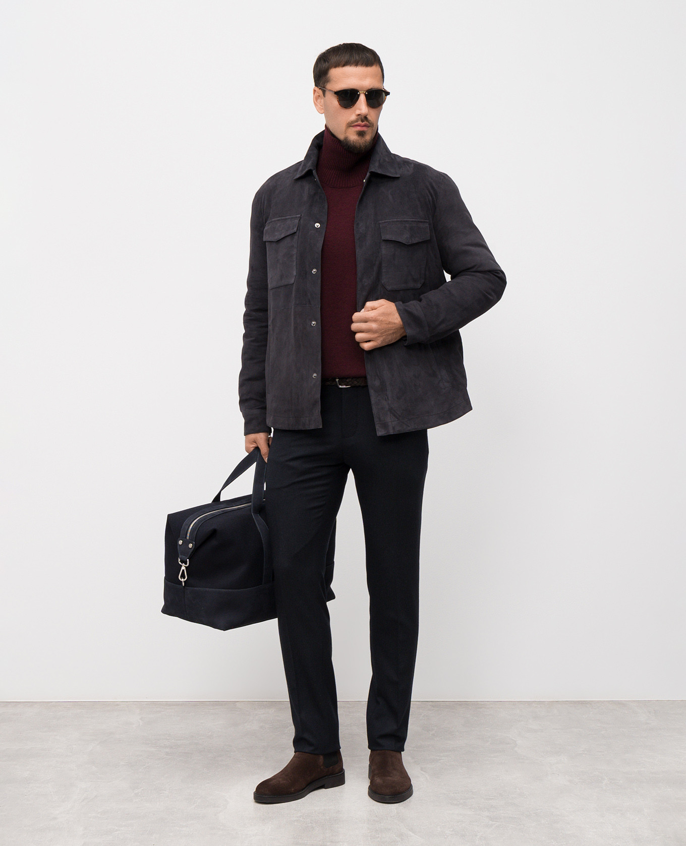 Blue cashmere pants Marco Pescarolo 2