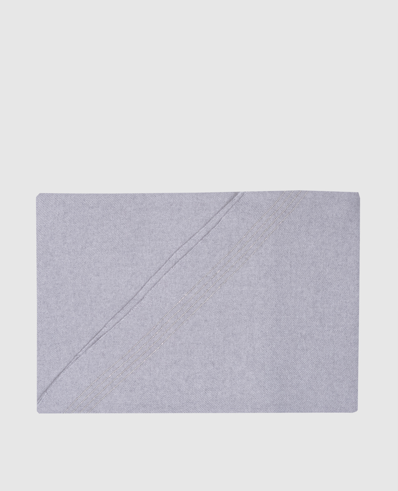 

Gray stole made of wool with a monil chain Peserico, Grey