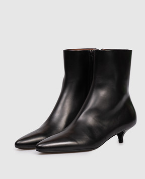 Marsell Longiforma black leather ankle boots MW8620P010