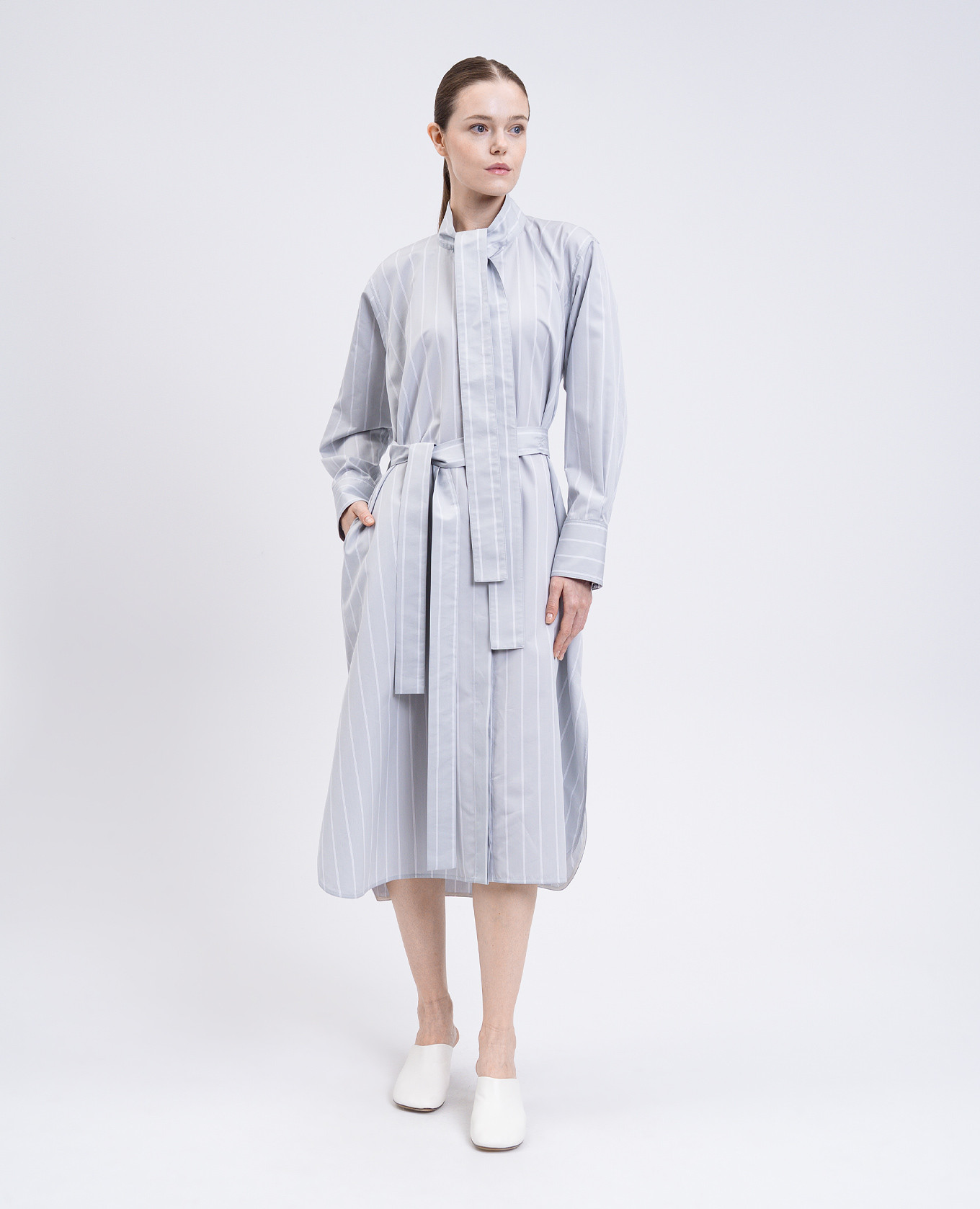 Phillipa Gray Striped Silk Shirt Dress PROENZA SCHOULER 2