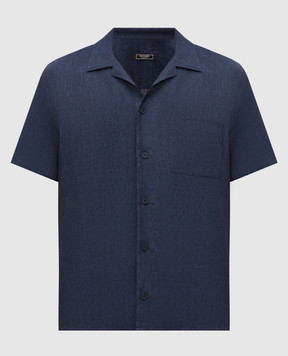 Peserico Blue linen shirt R5604902607