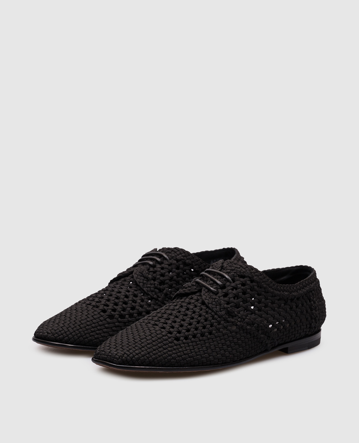 

Black braided derby shoes Dolce&Gabbana