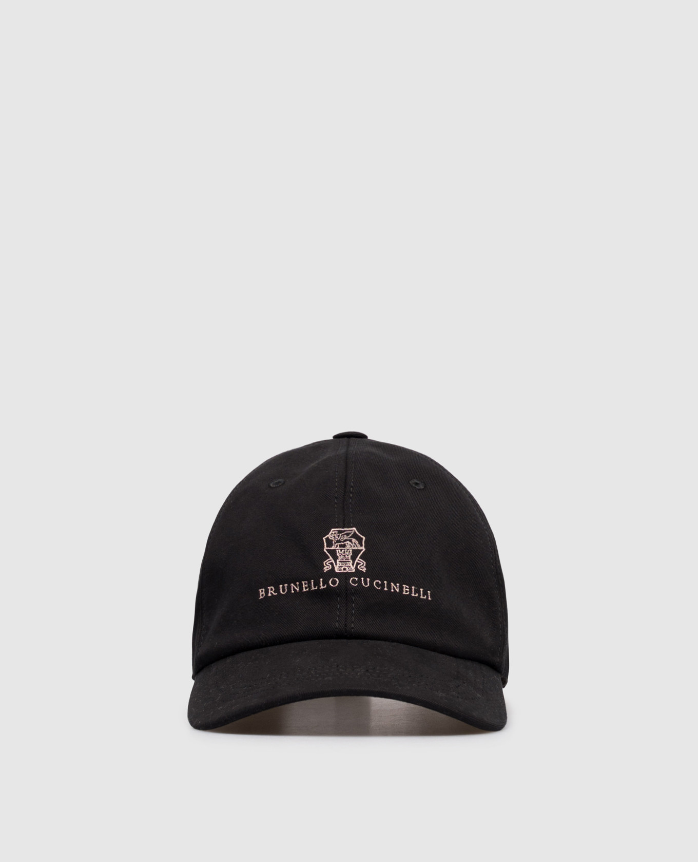 

Black cap with logo embroidery Brunello Cucinelli