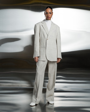 Rohe Gray pants with linen 41030069