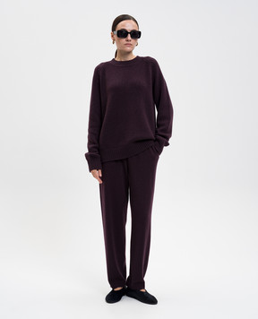 LISA YANG Anine burgundy cashmere sweater 2025321