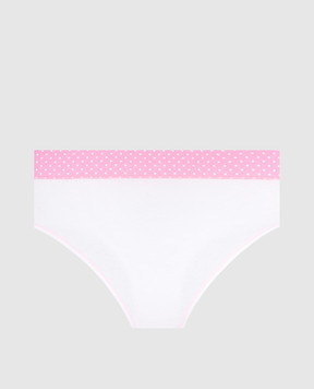 RiminiVeste Jadea children's white panties with a bunny print and the inscription girl love 495
