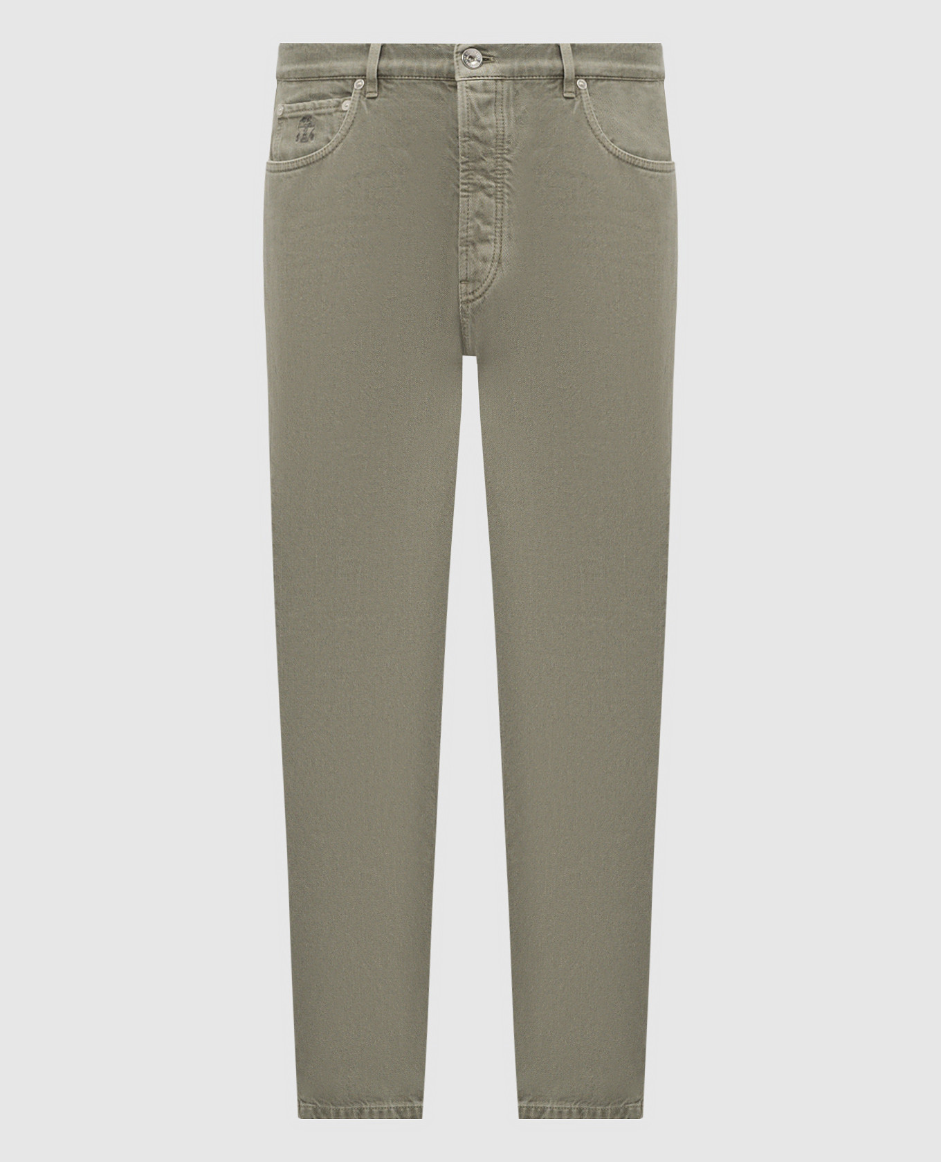

Green logo jeans Brunello Cucinelli
