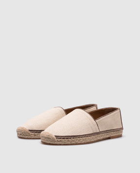 Brunello Cucinelli Beige raffia espadrilles MZUOAJQ726