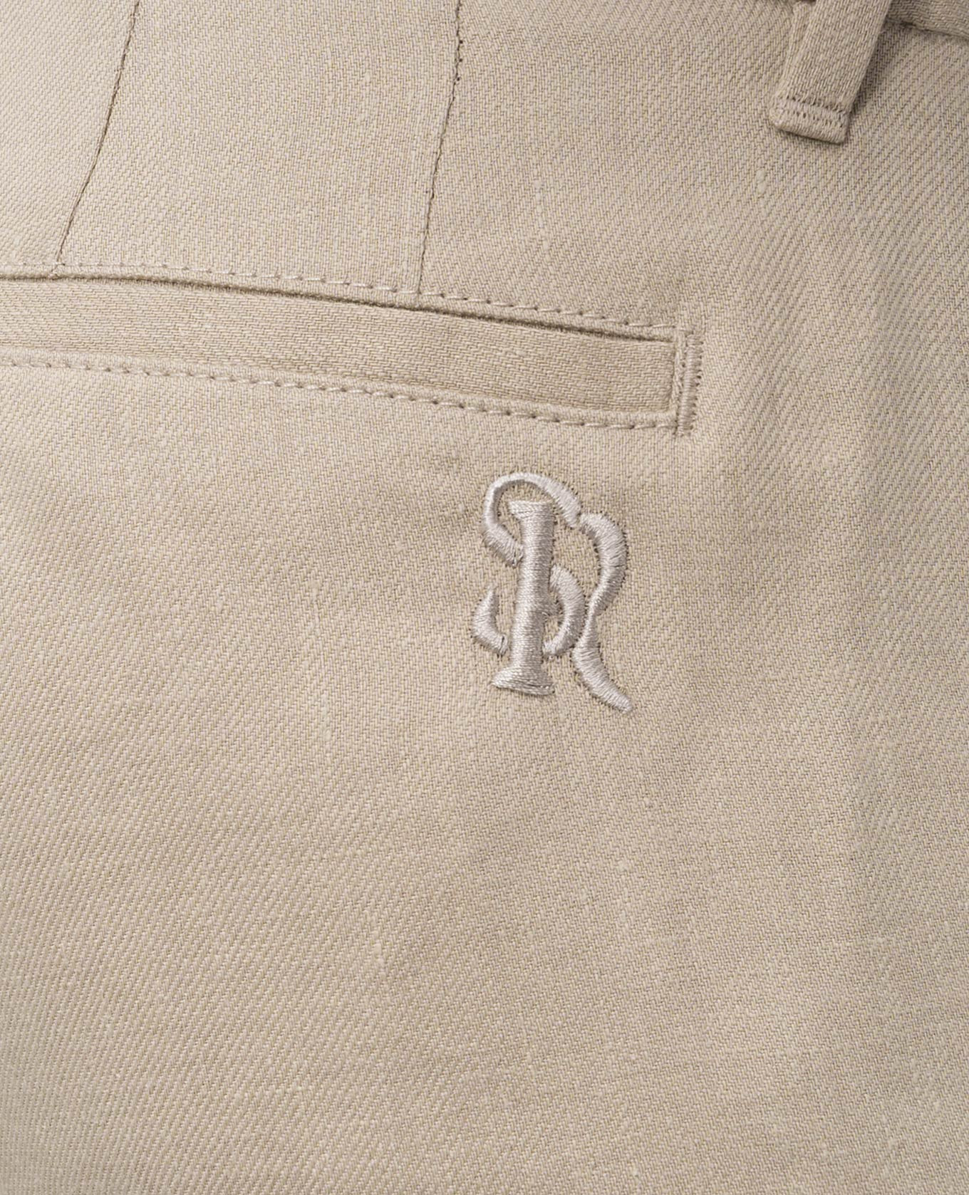 

Beige linen and silk shorts Stefano Ricci